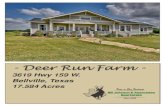 Deer Run Farm- Deer Run Farm - 3619 Hwy 159 W. Bellville, Texas 17.584 Acres