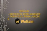 WeGain - Artificial Intelligence - Portfolio Rebalancing