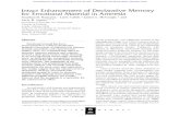 Intact Enhancement of Declarative Memory for Emotional ...learnmem.cshlp.org/content/4/3/301.full.pdfamnesia. Amnesic patients and controls viewed a slide presentation while listening