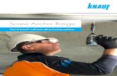 Screw Anchor Range · 2020. 9. 18. · Knauf steel framing Knauf Universal Bracket FIRE RATED AND NON-FIRE RATED TYPICAL DETAILS FOR NON-LOAD BEARING EXTERNAL STEEL STUD WALLS Knauf
