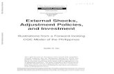 External Shocks, Adjustment Policies, and Investment€¦ · External Shocks, Adjustment Policies, and Investment Illustrations from a Forward-looking OGE Model of the Philippines