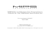 MIPS64® Architecture For Programmers Volume II: The MIPS64® … · 2018. 10. 31. · MIPS64® Architecture For Programmers Volume II: The MIPS64® Instruction Set ... The