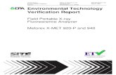 Agency Washington, D.C. 20460 Environmental Technology ... · EPA/600/R-97/146 March 1998 Environmental Technology Verification Report Field Portable X-ray Fluorescence Analyzer Metorex
