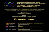 Programme - itpd-tickborne.com3 International Symposium on Tick‐Borne Pathogens and Disease ITPD 2019 Vienna, Austria, 8 to 11 September 2019 Organisers Gerold Stanek, Mateusz Markowicz,