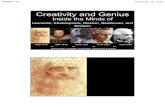 Creativity and Genius - PICMET · 2016. 9. 12. · PICMET ‘16 Honolulu, HI ‐USA 1 Inside the Minds of Leonardo, Shakespeare, Newton, Beethoven, and Einstein Creativity and Genius