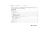 NI SMD-7611/7612 User Manual - National Instruments · 2018. 10. 18. · NI SMD-7611/7612 This manual contains information about the configuration and use of the National Instruments