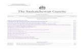 The Saskatchewan Gazette - Microsoft2422 THE SASKATCHEWAN GAZETTE, NOVEMBER 29, 2013 Title/ Chapter/ Titre: Chapitre: The Securities Amendment Act, 2007, S.S. 2007 Assented to May