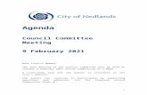  · Web view2 Agenda Council Committee Meeting 9 February 2021 Dear Council Member The next meeting of the Council Committee will be held on Tuesday 9 February 2021 online commencing