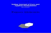 3DSHUV $EVWUDFWV 42-2019.pdf · 2019. 7. 29. · ITALIAN JOURNAL OF PURE AND APPLIED MATHEMATICS { N.42{2019 1 Approximate approach for solving two points fuzzy boundary value problems