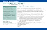 American Thoracic Society Research News Quarterly...AMALI SAMARASINGHE, Ph.D. Member, ATS Research Advocacy Committee NUALA S. MOORE, M.A. Director of Government Relations 1 Letter
