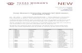 twu.edu  · Web view2021. 1. 28. · FOR IMMEDIATE RELEASE. 1/28/21. Contact: Karen Garcia. 940/898-3472. kgarcia@twu.edu. Texas Woman’s University releases fall 2020 deans’,