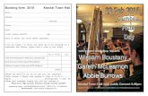 Booking form 2015 Kendal Town Hall - Just Flutes · 2014. 12. 10. · Booking form 2015 Kendal Town Hall Name ... • Talk to flute repairer Arthur Haswell and get your flute repaired