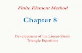 Chapter 8 - site.iugaza.edu.pssite.iugaza.edu.ps/marafa/files/FEM-Chapter-8-2017-18.pdf · ii i ii i Nu u v Nv \ ½ ½ °°°° ¾ ... We can use numerical Integration to evaluate