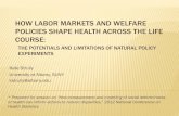 How labor markets and welfare policies shape health across ...POLICIES SHAPE HEALTH ACROSS THE LIFE COURSE: Kate Strully University at Albany, SUNY kstrully@albany.edu * Prepared for