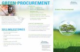 Green Procurement Program - Boston Scientific · 2014. 10. 8. · In 2012, Boston Scientific launched a Green Procurement program, to build sustainability into the procurement of