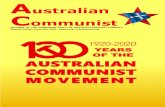 YEARS OF THE AUSTRALIAN COMMUNIST MOVEMENTAC.pdfAustralian Communist 5 The Communist Movement in Australia – 100 years by Alice M. 30th October 2020 is the 100th anniversary of the