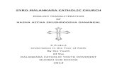 SYRO MALANKARA CATHOLIC CHURCH · 2020. 6. 4. · the book used during Holy Week by the Syro Malankara Catholic Church. This project was undertaken with a purpose to help the younger