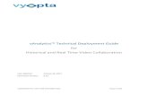 vAnalytics™ Technical Deployment Guide for Historical and Real … · 2017. 1. 26. · CONFIDENTIAL. NOT FOR DISTRIBUTION. Page 1 of 61 vAnalytics™ Technical Deployment Guide