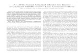An MTL-based Channel Model for Indoor Broadband MIMO Power Line Communicationswebpersonal.uma.es/~fjcanyete/articulos/JSAC_final_2016.pdf · 2016. 7. 15. · MIMO channel. The condition