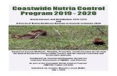 Nutria.com · Web viewDue to a strong demand for nutria pelts in Russia in both 1996-1997 and in 1997-1998, 327,286 nutria were harvested at an average price of $4.13 and 359,232