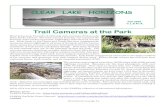CLEAR LAKE HORIZONS...CLEAR LAKE HORIZONS Fall 2020 C.L.S.P.I.A. (Continued on page 3.) Trail Cameras at the Park Wow! It has been 6 months of collecting video and data of Clear Lake
