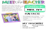 th Mrs. Ivy - Madison County School District...I’m Mrs. Ivy and I am so excited to be your teacher! This school year will be my 9thyear teaching and my 7thyear at Madison Station.