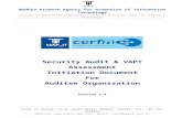 Security Audit & VAPT Assessment Initiation Document Document/Security Audit... · Web viewMadhya Pradesh Agency for Promotion of Information Technology (A CERT-In Empanelled organisation