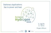 Stationary Applications: Gas to power and heat. Aguilo... · 2020. 12. 2. · A. Aguilo D. Tsimis Project Officers. #CleanHydrogen #EUHydrogenForum #PRD2020 #CleanHydrogen PRD parallel