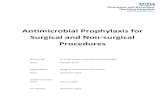 Antimicrobial Prophylaxis for Surgical and Non-surgical Procedures · 2020. 9. 1. · 2 Antimicrobial Prophylaxis for Surgical and Medical Procedures Introduction The goal of antibiotic