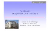 Peptide in Diagnostik und Therapie · 2018. 3. 7. · Diagnostik und Therapie Annette G. Beck-Sickinger Institut für Biochemie Universität Leipzig, Deutschland. ... FP Heptad repeat