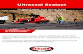 Ultraseal Sealant - Crafco · 2020. 1. 6. · Ultraseal Sealant Selection Criteria Applications ULTRASEAL 1190 ULTRASEAL 3405 MTO ULTRASEAL 3407 LM Specifications Recommended Equipment