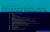 Australian Journal of Acupuncture and Chinese Medicine€¦ · Interactions Between Chinese Herbal Medicines and Drugs CG Li, LP Yang and SF Zhou Acupuncture and Acupressure for Pain