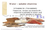 VITAMIN B1 (THIAMINE) Thiamine, known as vitamin B1, Š …repository.uobabylon.edu.iq/2010_2011/5_2264_947.pdf · 2011. 5. 1. · Wet beriberi includes a neuropathy, Š as well as