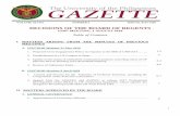 DECISIONS OF THE BOARD OF REGENTS - University of the … · 2019. 1. 18. · 1336th BOR Meeting 1 August 2018 U.P. Gazette Decisions of the Board of Regents UP Gazette Volume XLVIII