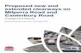 Proposed new and extended clearways on Milperra Road and ......Canterbury Road, between Gibson Avenue, Milperra and New Canterbury Road, Hurlstone Park. The new The new clearway hours