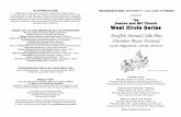 West Circle Series - Michigan State University...Piano Quintet in A major, Op. 81 (1887) Antonín Dvořák (1841 – 1904) Allegro ma non tanto Dumka. Andante con moto Scherzo. Furiant