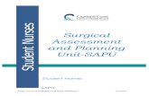 Student Nurses - Weebly€¦ · SAPU – Student Nurses Jane Bilik CCDHB 2016 SAPU (Surgical Assessment and Planning Unit) is an assessment unit that consists of two acute assessment