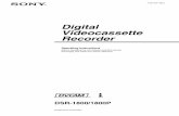 Digital Videocassette RecorderThe DSR-1800/1800P is a 1/ 4-inch digital video cassette recorder using the DVCAM digital recording format. It achieves stable, superb picture quality