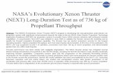 NASA’s Evolutionary Xenon ThrusterNational Aeronautics and Space Administration Approved for public release; distribution is unlimited 1 NASA’s Evolutionary Xenon Thruster (NEXT)