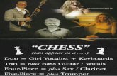 Photo courtesy Bournemouth Daily Echo CHESS (can appear as a … · 2016. 9. 19. · Duo = Girl Vocalist + Keyboards Trio = plus Bass Guitar / Vocals Four-Piece = plus Sax / Clarinet