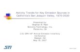Activity Trends for Key Emission Sources in California's San ......905044.12-2838 2 Outline Background Project Overview Preview of Key Findings Methodologies and Results Summary of
