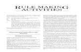 RULE MAKING ACTIVITIES - Secretary of State of New York · lishment shall have a hard surface. Sanitation and Processing Procedures for Slaughterhouses [(c)](d) There shall be abundant