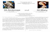 St.Ambrose and St · 2019. 3. 10. · publicity and program expenses. If you have questions email: hamaki@comcast.net. The breakfast will be hosted here at St. Mary Church on Saturday,