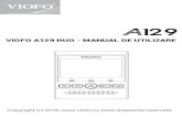 Viofo A129 DUO Manual - viofo A129 DUO Manual RO.pdf · 2018. 8. 19. · Introducere / Scoatere card Micro SD Scoaterea cardului de memorie Formatarea cardului Notă: O 5 6 Introducerea