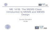 ME 141B: The MEMS Class Introduction to MEMS and MEMS Designsumita/courses/... · 2010. 10. 21. · • Typical CVD process ... 10/21/10 tungsten, silicon carbide, silicon nitride,