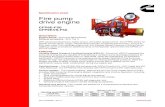 Cummins Inc. - Specification sheet Fire pump drive engine · 2020. 6. 11. · Fire pump drive engine Specification sheet Doc. A042J605 Rev. 3 cummins.com Description Engine series