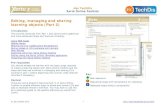 Editing, managing and sharing learning objects (Part 2)training.mitchellmedia.co.uk/xot/USER-FILES/78... · © Jisc TechDis 2013 1 Jisc TechDis Xerte Online Toolkits Editing, managing