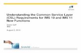 Understanding the Common Service Layer (CSL) …...• A set of IMS control regions at the V10 and/or V11 level with a CSL that are data sharing and message queue sharing • A single
