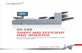 ds-140...DS-140 modular mail opEraTing sysTEm The DS-140 enables you to easily create professional, top quality mail pieces. The system easily adapts to accommodate a wide range of