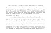 PIECEWISE POLYNOMIAL INTERPOLATIONatkinson/ftp/ENA... · 2003. 10. 14. · PIECEWISE POLYNOMIAL INTERPOLATION Recall the examples of higher degree polynomial in-terpolation of the